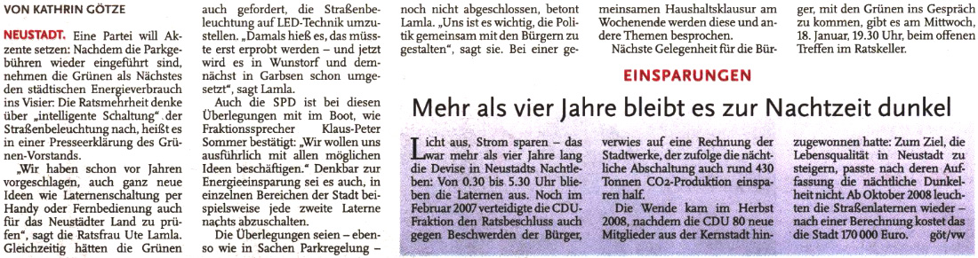 Ideen jenseits der Nachtabschaltung