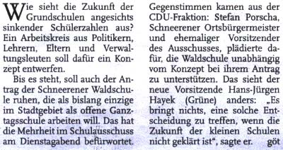 Arbeitskreis soll Zukunft planen (Text)