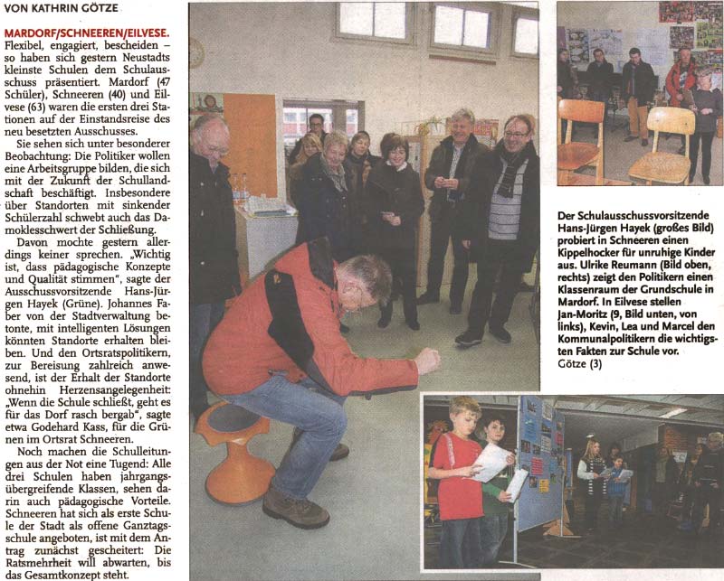 Die Kleinsten sind zuerst dran (Bilder und Text)