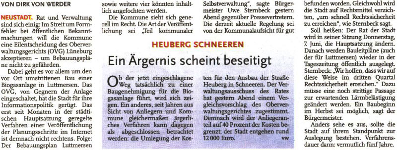 Stadt akzeptiert Richterspruch
