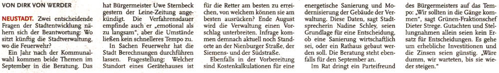 Stadt gibt Vollgas - im September (Text)