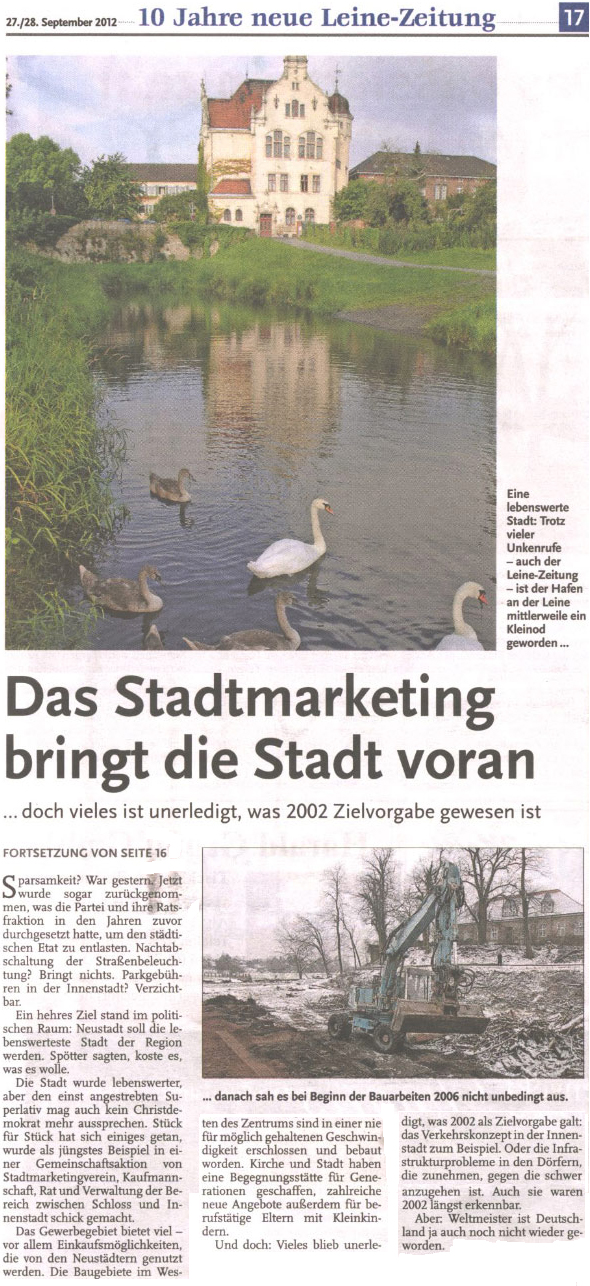 Das Stadtmarketing bringt die Stadt voran