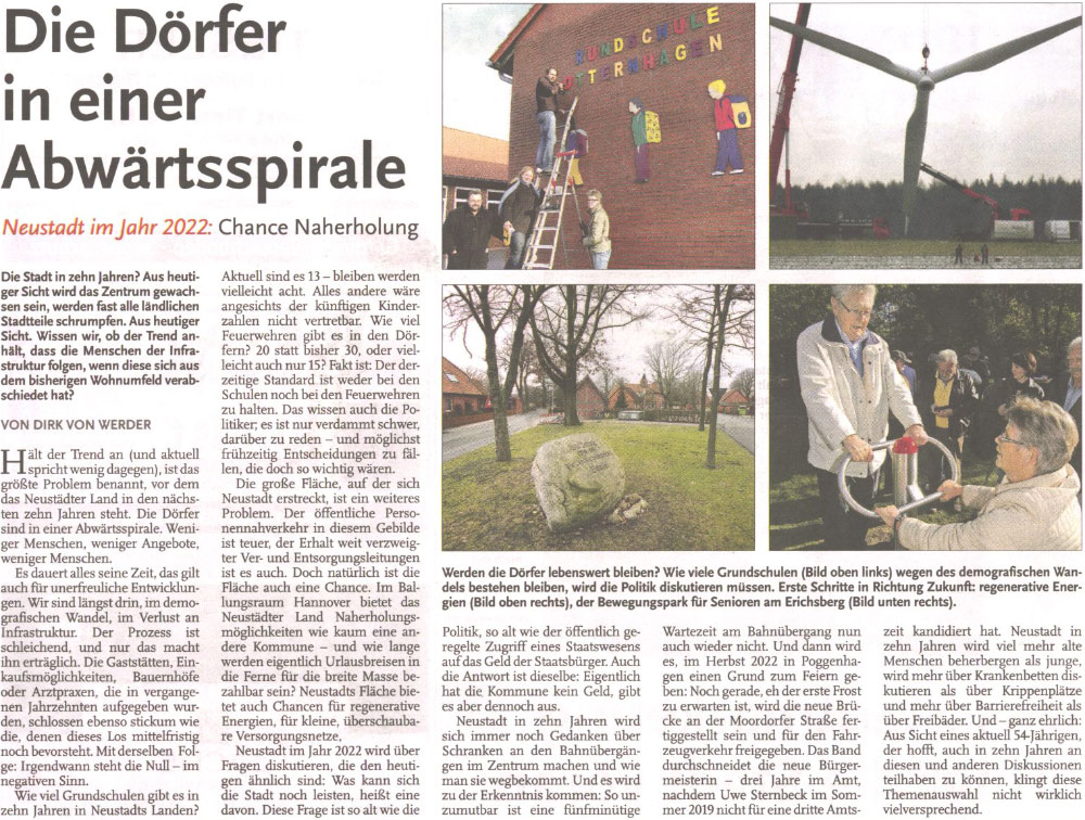 Die Drfer in einer Abwrtsspirale (Text und Bild)