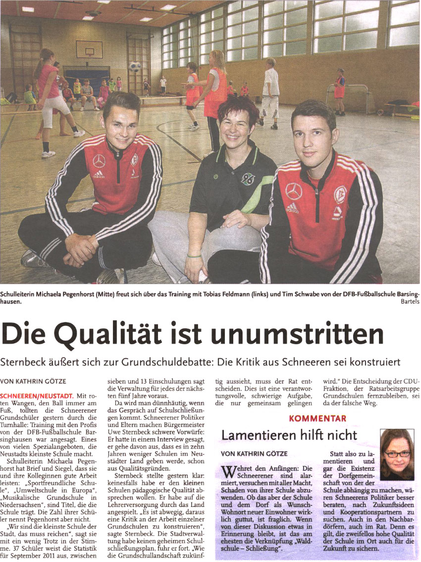 Die Qualitt ist unumstritten (Bild und Text)