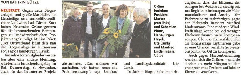 Grne fr neue Landwirtschaft (Bild und Text)