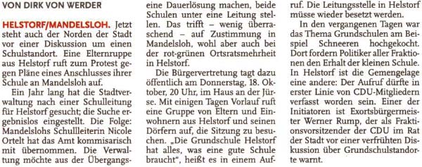 Die nchste Ortschaft in Angst um ihre Schule (Text)