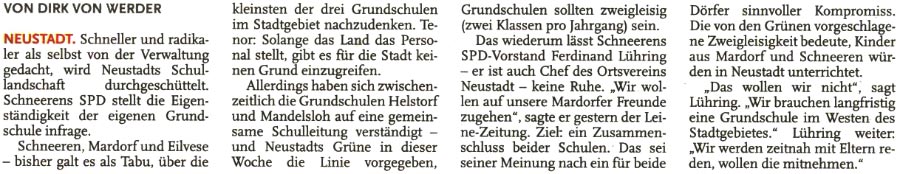 Tabubruch im Westen der Stadt (Text)