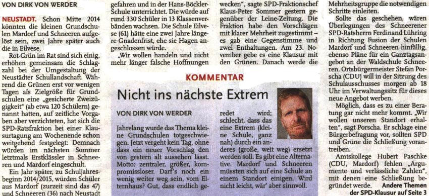 Das Aus fr kleine Schulen ?