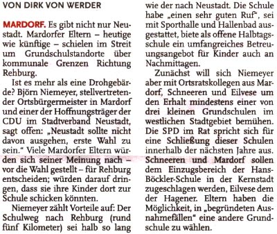 Ein Schulstreit, der Grenzen sprengen kann (Text)