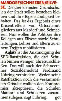 Alle Schulen sollen bleiben (Text)