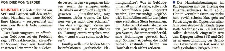 Mehrheit lsst die Luft raus