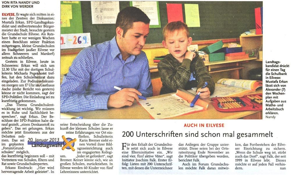 Selten war so viel los in den Schulen (Bild und Text)