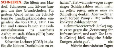 Schuldiskussion: Kein Kandidat legt sich wirklich fest (Text)