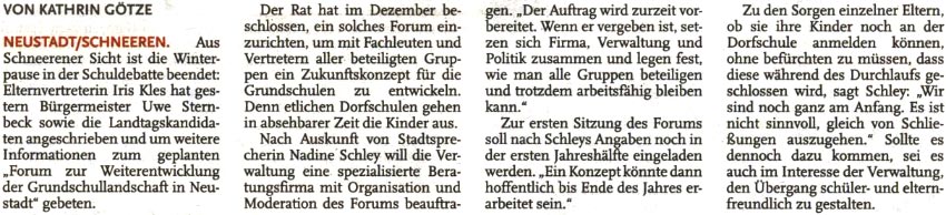 Eltern beenden Winterpause (Text)