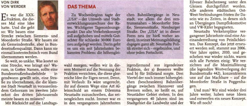 Immer neue Ideen, neue Konzepte - nur gendert wird nichts an den Verkehrsproblemen