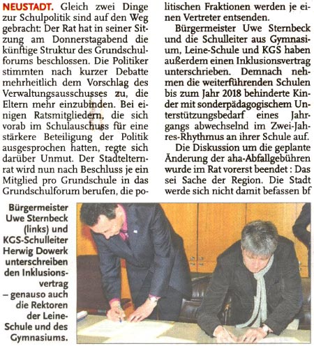 Rat beschliet Struktur des Schulforums (Text und Bild)