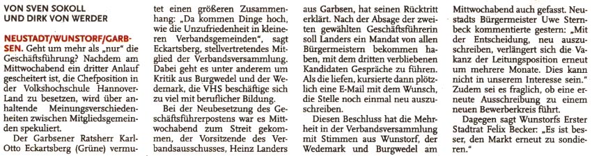 VHS: Es geht ans Eingemachte (Text)