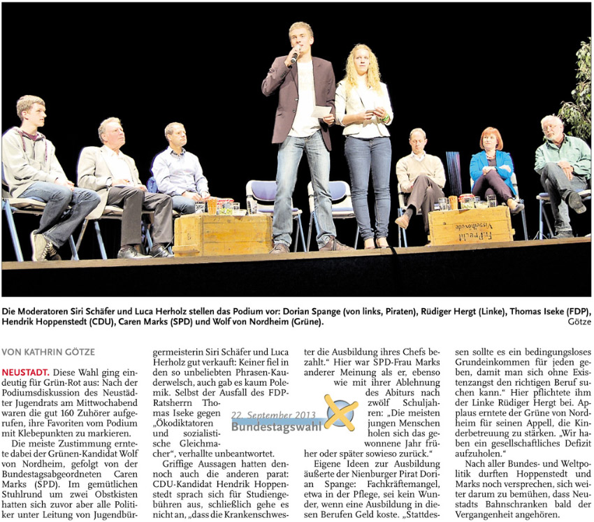 Politik geht auch ohne Phrasen (Bild und Text)