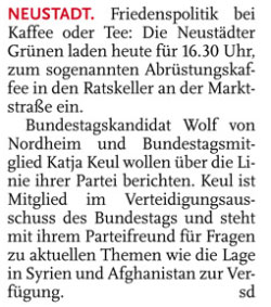 Kaffee fr die Abrstung (Text)