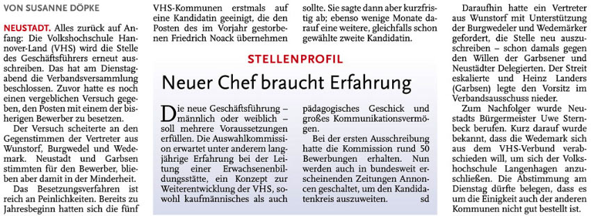 Zurck auf Start ins Ungewisse (Text)