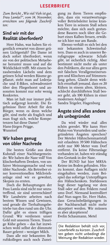 Leserbriefe