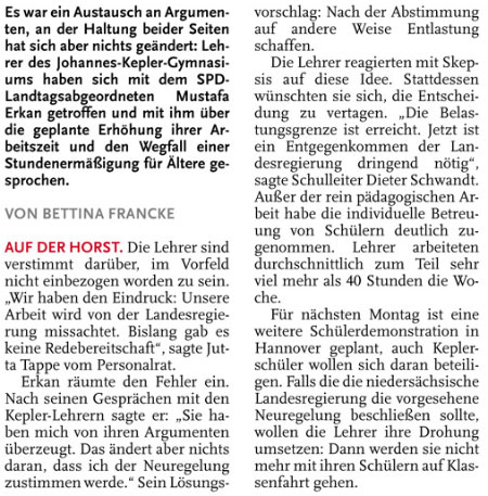 Es bleibt beim Tausch von Argumenten (Text)