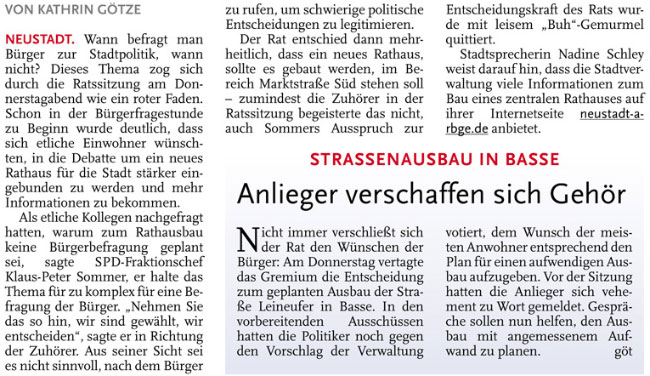 Brger wollen auch beim Rathaus mitreden (Text)