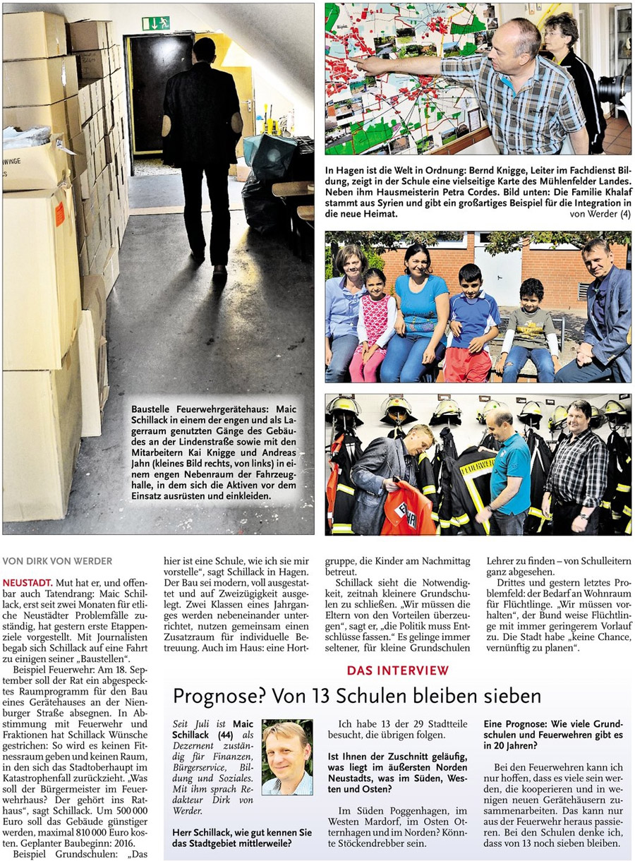 Die Baustellen des Dezernenten (Bild und Text)