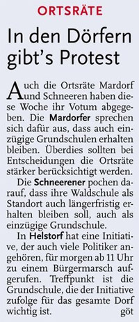 In den Drfern gibt's Protest (Test)