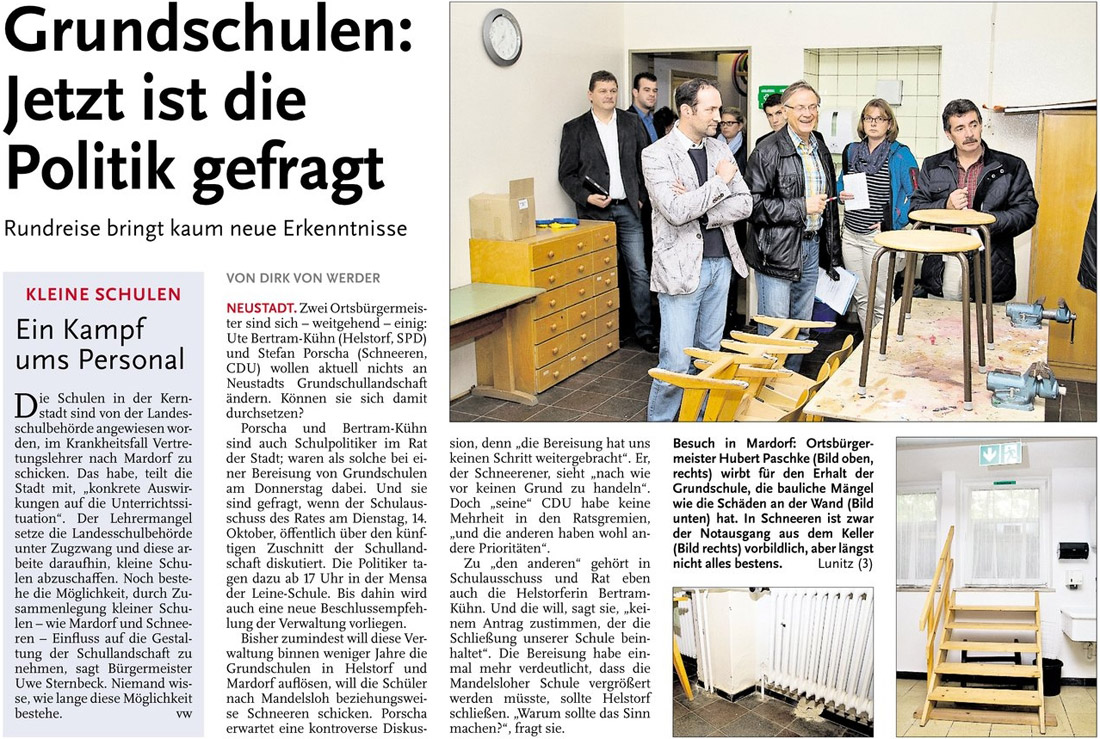 Grundschulen: Jetzt ist die Politik gefragt - Ein Kampf ums Personal (Bild und Text)