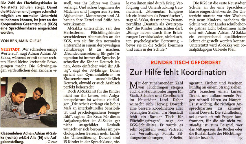 Vokabeln fr die neue Heimat (Text und Bild)