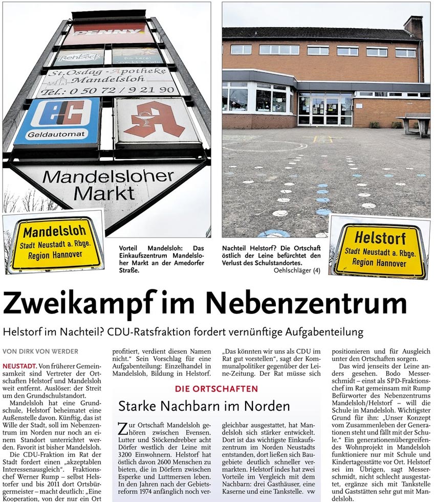 Zweikampf im Nebenzentrum (Bild und Text)