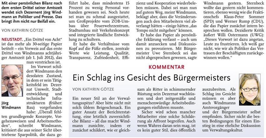 Ein Dzernent will anecken (Text und Bild)