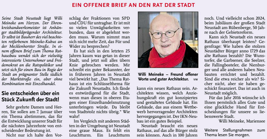 Offener Brief von Herrn Meineke Text und Bild)