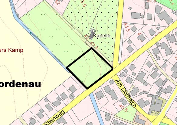 Auf diesem Grundstck soll ein grerer Einkaufsmarkt  entstehen