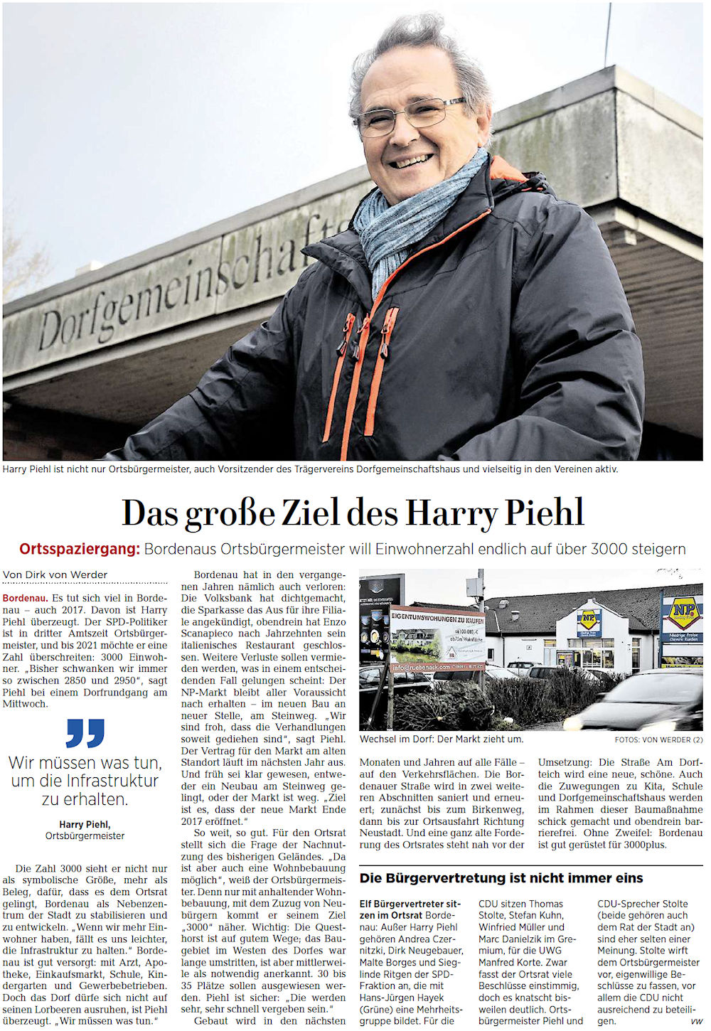 Das groe Ziel des Harry Piehl (Text und Bild)