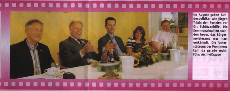 J�rgen Trittin unterst�tzt den gr�nen Wahlkampf in Neustadt