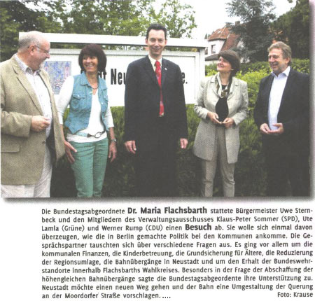 Bundestagsabgeordnete zu Besuch in Neustadrt