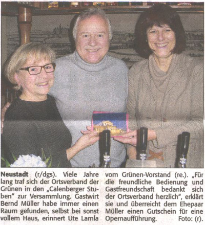 Ein Opernbesuch als Dankeschn