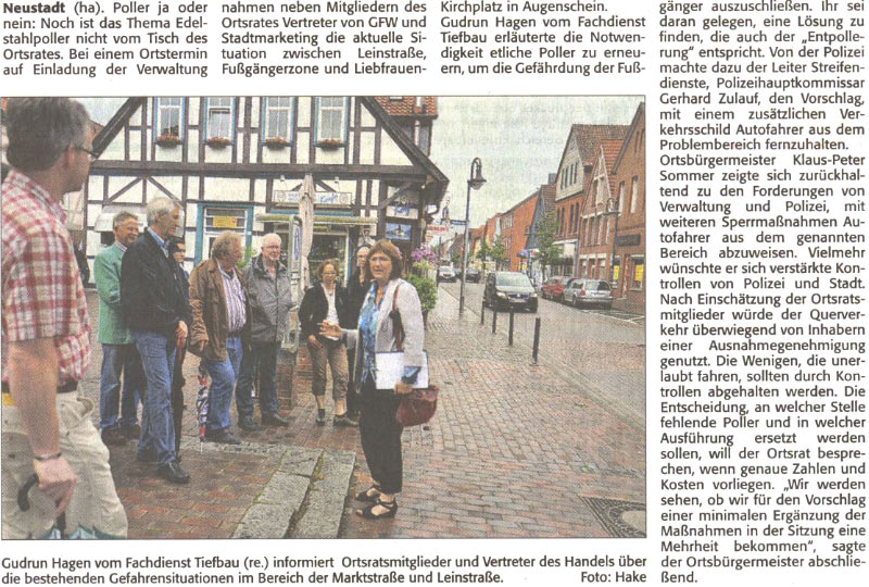 Tendenz Minimallsung:ber Poller ist noch nicht entschieden (Text und Bild)