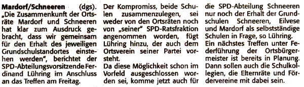 Jetzt gemeinsam fr den Erhalt aller Grundschulen (Text)