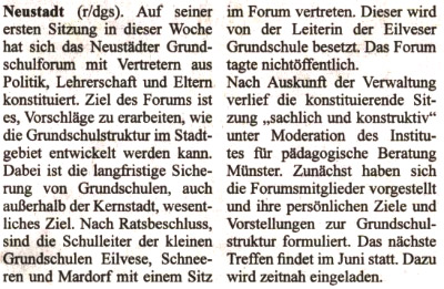 Grundschulforum tagt "sachlich und konstruktiv"