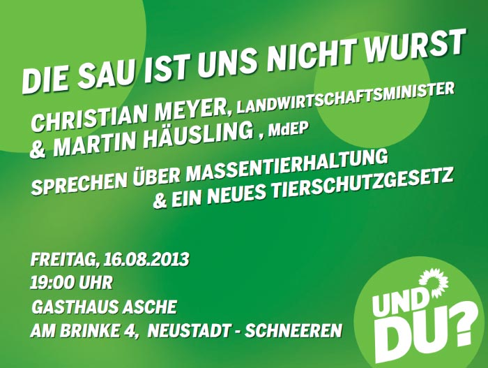 Die Sau ist uns nicht Wurst (Anzeige-Bild)