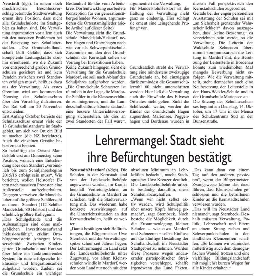 Welche Grundschulen haben Zukunft? (Text)