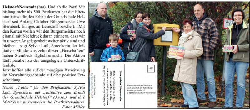 Herr Sternbeck, Sie haben Post (Text und Bild)