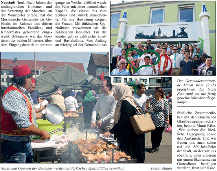 Muslime feiern Familientag und neue Minarette (Text und Bilder)