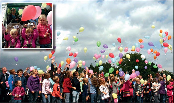 Die Luftballons steigen auf - aber (Bild und Text)