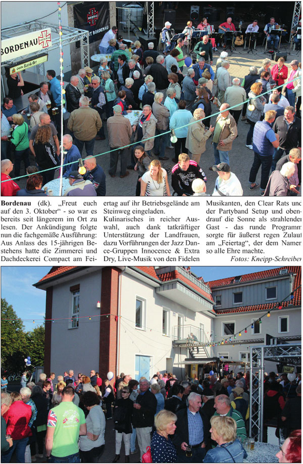 Volles Haus bei Compact: Firmenfete sorgt fr einen echten "Feiertag" (Text und Bilder)