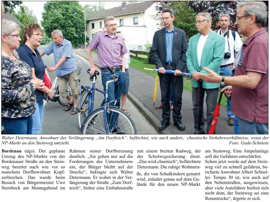 Neuer NP-Markt am Steinweg: Anwohner befrchten chaotische Verkehrssituaion