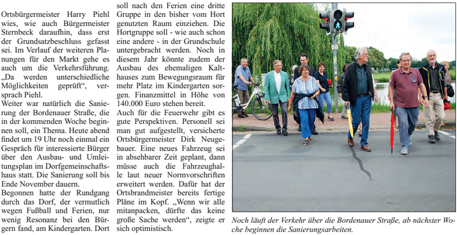 Bordenauer Strae: Sanierungsarbeiten (Bild und Text)